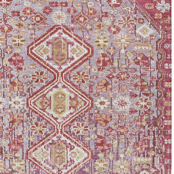 HomeRoots 9' X 12' Aztec Area Rug in Brown and Wheat - Durable, Washable, Indoor/Outdoor Design for Versatile Spaces 622148