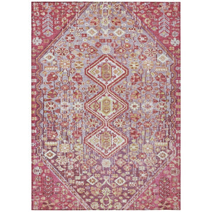 HomeRoots 9' X 12' Aztec Area Rug in Brown and Wheat - Durable, Washable, Indoor/Outdoor Design for Versatile Spaces 622148