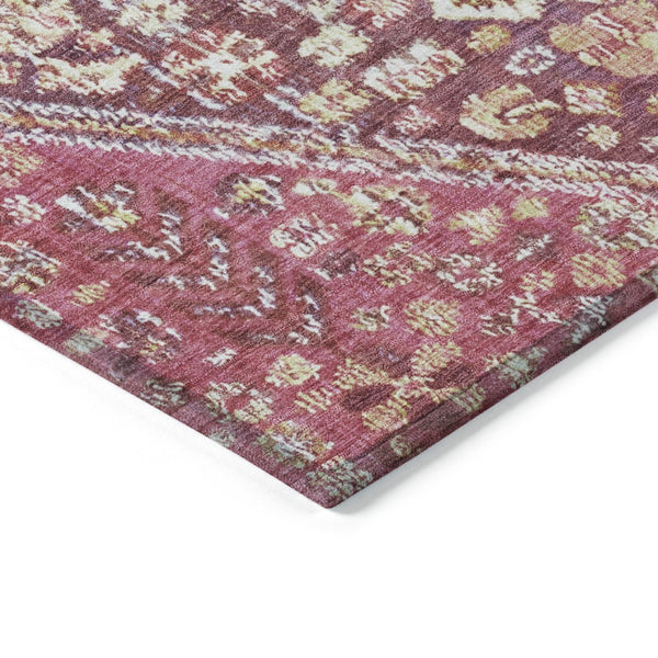 HomeRoots 9' X 12' Aztec Area Rug in Brown and Wheat - Durable, Washable, Indoor/Outdoor Design for Versatile Spaces 622148