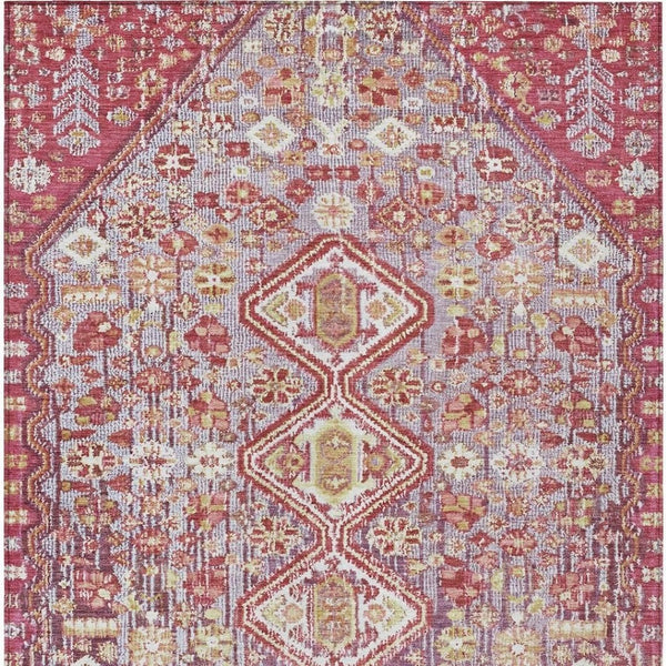 HomeRoots 10' Aztec Washable Indoor Outdoor Area Rug - Durable Brown & Wheat Design for High-Traffic Spaces 622149