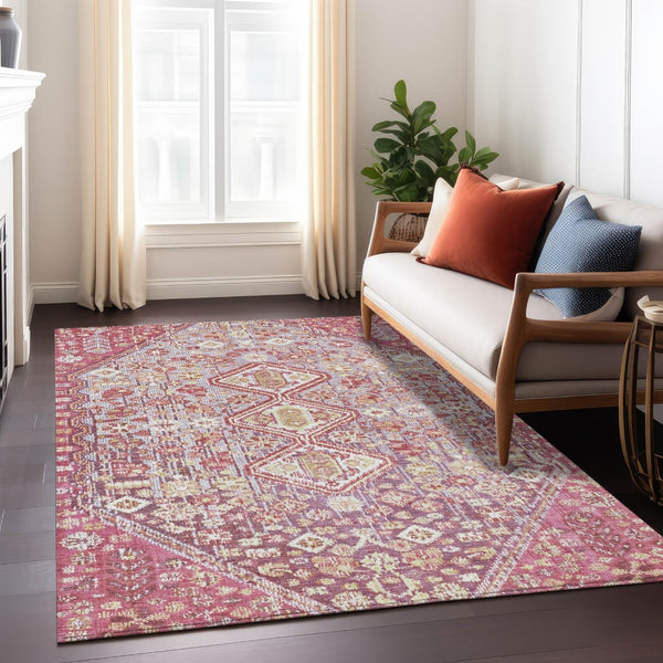 HomeRoots 10' Aztec Washable Indoor Outdoor Area Rug - Durable Brown & Wheat Design for High-Traffic Spaces 622149