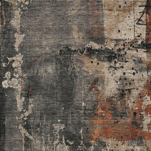 HomeRoots 8' X 10' Stylish Taupe and Rust Abstract Area Rug - Durable, Washable, Perfect for Indoor & Outdoor Use! 622369