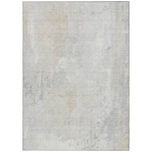 HomeRoots 9' X 12' Durable Ivory & Beige Abstract Area Rug - Stylish, Washable, Versatile for Indoor & Outdoor Use 622382
