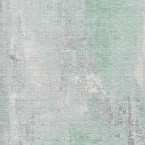 HomeRoots 9' X 12' Mint Green & Ivory Abstract Area Rug - Stylish, Washable, Indoor/Outdoor, Easy Care Design 622388