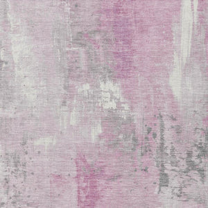 HomeRoots 10' Pink and Gray Abstract Area Rug - Washable, Durable, Indoor/Outdoor, Perfect for Homes & Patios 622401