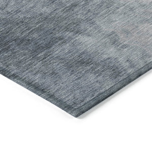HomeRoots 8' Gray And Rust Round Abstract Washable Rug – Durable, Stylish, Versatile for Indoor & Outdoor Use 622410