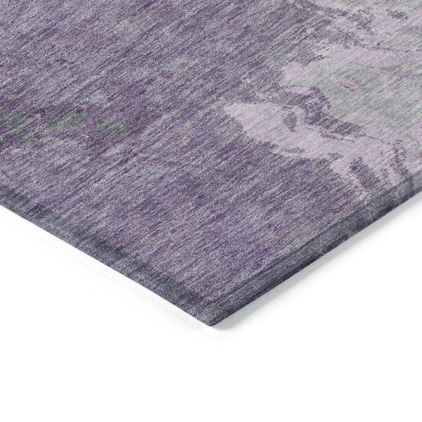 HomeRoots 10' X 14' Stylish Lavender & Fern Green Abstract Area Rug - Washable, Durable for Indoors & Outdoors 622419