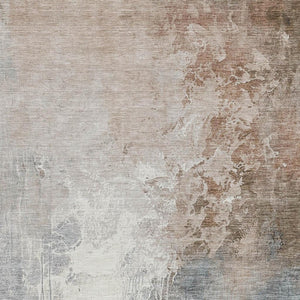 HomeRoots 5' Modern Abstract Rust and Gray Washable Area Rug for Indoor and Outdoor High-Traffic Spaces 5' X 8' 622463