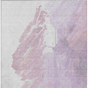 HomeRoots 5' Abstract Lavender and Ivory Area Rug - Stylish, Washable, Ideal for Indoor and Outdoor Spaces 10' X 14' 622491