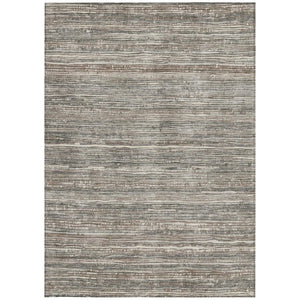 Striped Washable Polyester Indoor Outdoor Area Rug with Non-slip Backing for Patio and Living Room