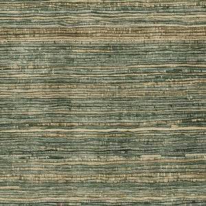 HomeRoots 5' Durable Fern Green and Charcoal Striped Area Rug – Washable, Stain-Resistant for Indoor/Outdoor Use 5' X 8' 622571