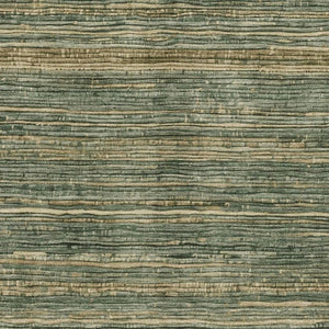 HomeRoots 5' Durable Fern Green and Charcoal Striped Area Rug – Washable, Stain-Resistant for Indoor/Outdoor Use 10' X 14' 622575