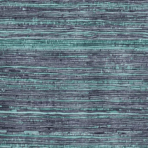 HomeRoots 5' Washable Teal Blue and Gray Striped Area Rug for Indoor and Outdoor Spaces – Stylish and Durable! 8' X 10' 622597