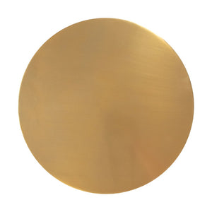 HomeRoots 21" Gold Iron Pedestal End Table - Chic Modern Accent for Living Rooms, Bedrooms & Small Spaces 622645