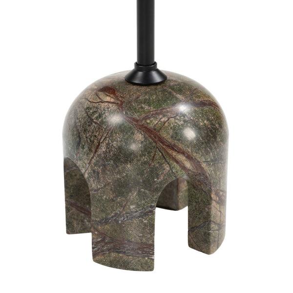 HomeRoots 22" Brown Marble Pedestal End Table - Elegant Sculptural Design for Modern Living Spaces & Versatile Use 622652