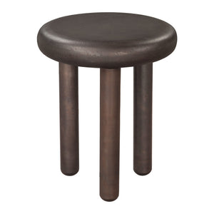 HomeRoots 22" Bronze Aluminum Pedestal End Table - Stylish, Lightweight Accent Piece for Modern Interiors 622660