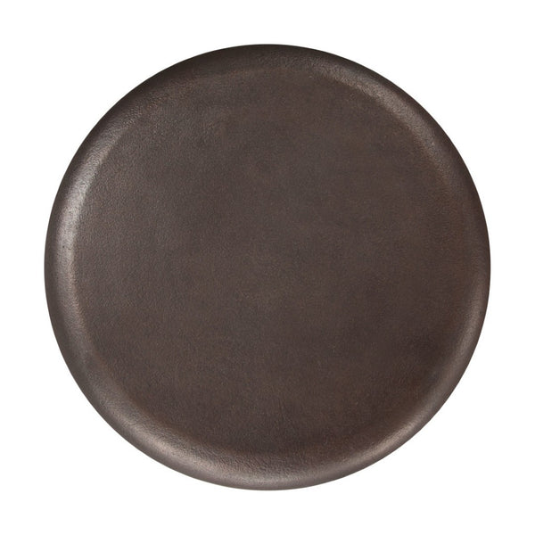 HomeRoots 22" Bronze Aluminum Pedestal End Table - Stylish, Lightweight Accent Piece for Modern Interiors 622660