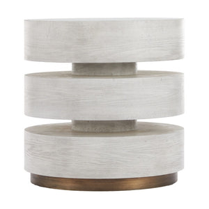 HomeRoots 22" Elegant White Wood Pedestal End Table - Versatile Accent for Modern Living Spaces & Small Areas 622669