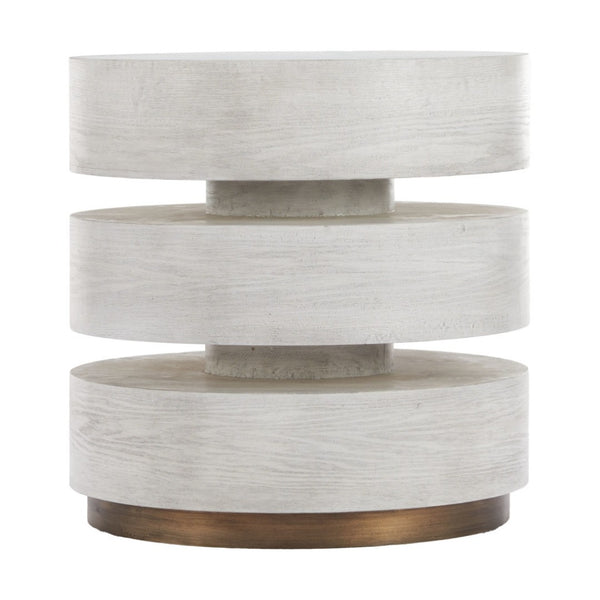 HomeRoots 22" Elegant White Wood Pedestal End Table - Versatile Accent for Modern Living Spaces & Small Areas 622669