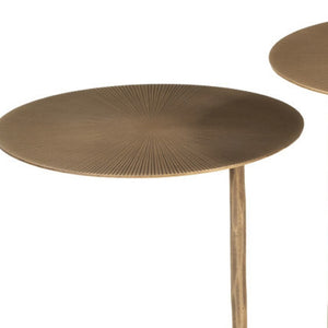 HomeRoots 25" White Marble Pedestal End Table - Modern Artistry and Elegant Design for Stylish Living Rooms 622672