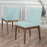 Christopher Knight Home® - Noble House - Kwame Fabric/ Walnut Finish Dining Chair - Set Of 2