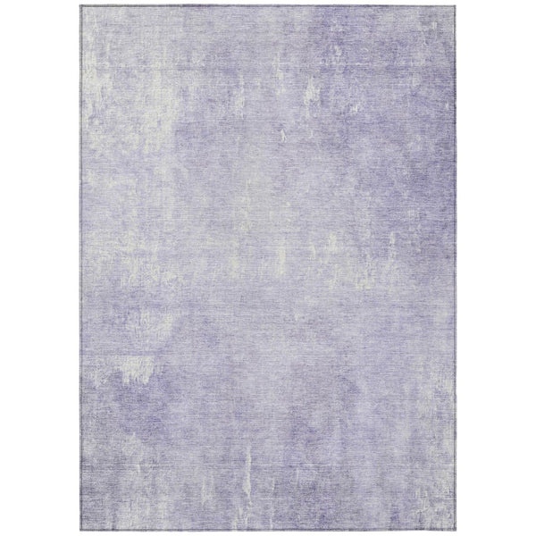 HomeRoots 5' Stylish Lavender and Ivory Abstract Washable Indoor Outdoor Area Rug for Versatile Spaces 5' X 8' 622816