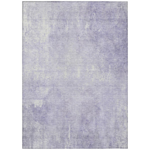 HomeRoots 5' Stylish Lavender and Ivory Abstract Washable Indoor Outdoor Area Rug for Versatile Spaces 5' X 8' 622816