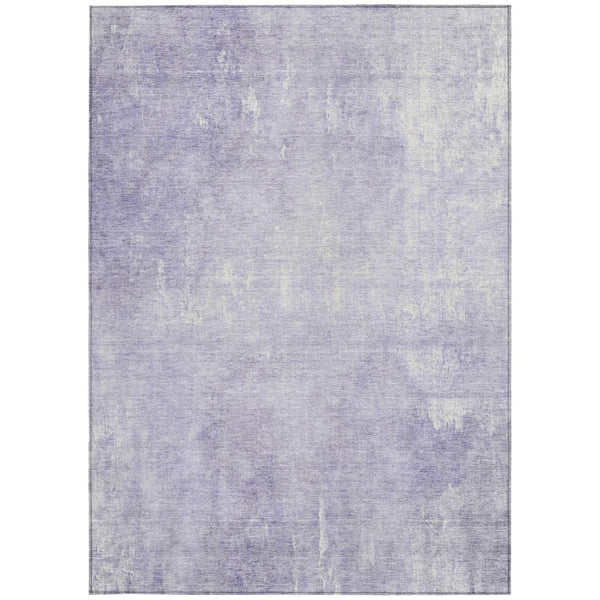HomeRoots 5' Stylish Lavender and Ivory Abstract Washable Indoor Outdoor Area Rug for Versatile Spaces 8' X 10' 622818