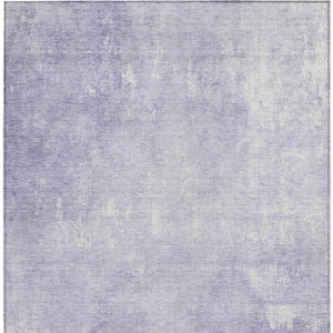 HomeRoots 5' Stylish Lavender and Ivory Abstract Washable Indoor Outdoor Area Rug for Versatile Spaces 9' X 12' 622819
