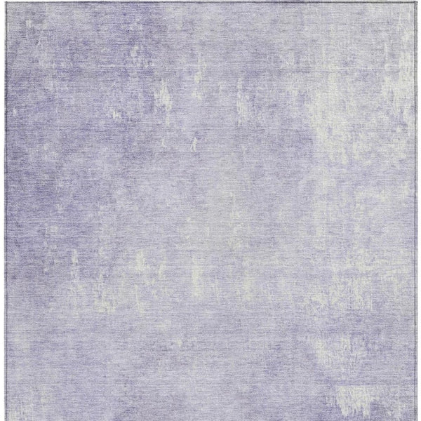 HomeRoots 5' Stylish Lavender and Ivory Abstract Washable Indoor Outdoor Area Rug for Versatile Spaces 9' X 12' 622819