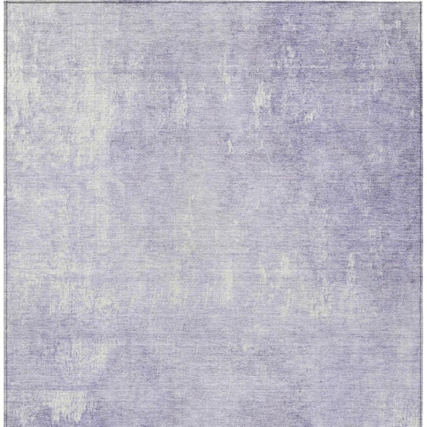 HomeRoots 5' Stylish Lavender and Ivory Abstract Washable Indoor Outdoor Area Rug for Versatile Spaces 10' X 14' 622820
