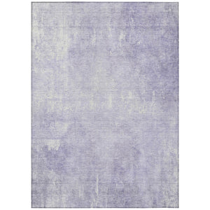 HomeRoots 5' Stylish Lavender and Ivory Abstract Washable Indoor Outdoor Area Rug for Versatile Spaces 10' X 14' 622820