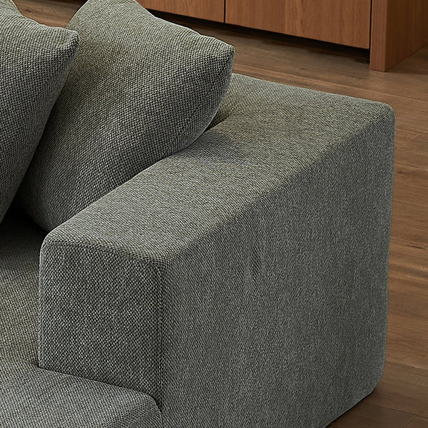 English Elm Chenille L-Shaped Sectional Sofa - Luxurious Cloud Couch With Modular Design For Modern Living Spaces W2339S00012