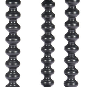 HomeRoots 24" Elegant Black Solid Wood Pedestal End Table - Timeless Design for Modern Living Spaces & Versatility 622880