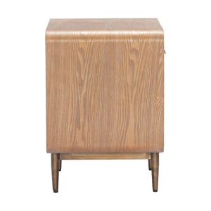 HomeRoots 20" Brown Wood Pedestal End Table with Drawer - Versatile Storage Solution for Any Room Decor 622882