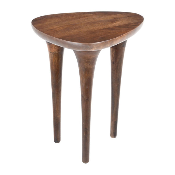 HomeRoots 22" Brown Wood Pedestal End Table - Elegant Accent Piece for Modern Spaces, Versatile & Stylish 622886