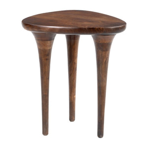 HomeRoots 22" Brown Wood Pedestal End Table - Elegant Accent Piece for Modern Spaces, Versatile & Stylish 622886