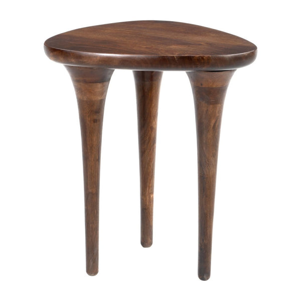 HomeRoots 22" Brown Wood Pedestal End Table - Elegant Accent Piece for Modern Spaces, Versatile & Stylish 622886