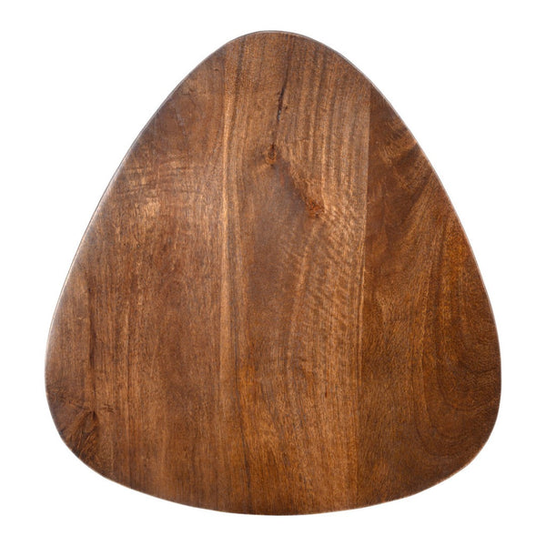 HomeRoots 22" Brown Wood Pedestal End Table - Elegant Accent Piece for Modern Spaces, Versatile & Stylish 622886