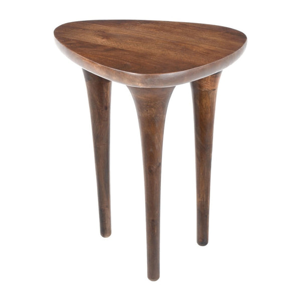 HomeRoots 22" Brown Wood Pedestal End Table - Elegant Accent Piece for Modern Spaces, Versatile & Stylish 622886