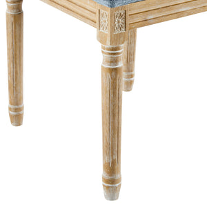 English Elm Christopher Knight Home® - [Set Of 4] Vintage French Country Dining Chairs - Elegant Cane Backrest & Plush Upholstered Seating N767P263677D_4