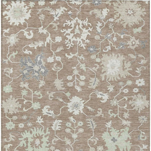 HomeRoots 5' Elegant Floral Washable Area Rug for Indoor & Outdoor Use - Durable, Stylish, and Versatile Design 5' X 8' 622953