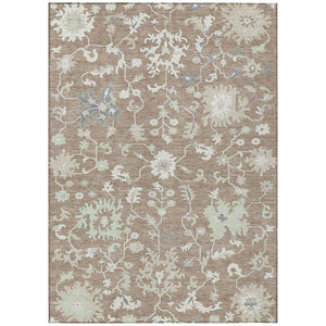 HomeRoots 5' Elegant Floral Washable Area Rug for Indoor & Outdoor Use - Durable, Stylish, and Versatile Design 5' X 8' 622953