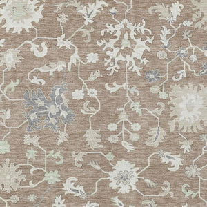 HomeRoots 5' Elegant Floral Washable Area Rug for Indoor & Outdoor Use - Durable, Stylish, and Versatile Design 9' X 12' 622956