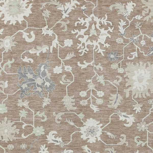 HomeRoots 5' Elegant Floral Washable Area Rug for Indoor & Outdoor Use - Durable, Stylish, and Versatile Design 9' X 12' 622956
