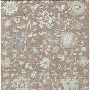 HomeRoots 5' Elegant Floral Washable Area Rug for Indoor & Outdoor Use - Durable, Stylish, and Versatile Design 10' X 14' 622957