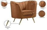 Margo Saddle Velvet Chair 622Saddle-C Meridian Furniture