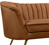 Margo Saddle Velvet Chair 622Saddle-C Meridian Furniture