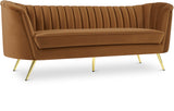 Margo Saddle Velvet Sofa