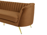 Margo Saddle Velvet Sofa 622Saddle-S Meridian Furniture